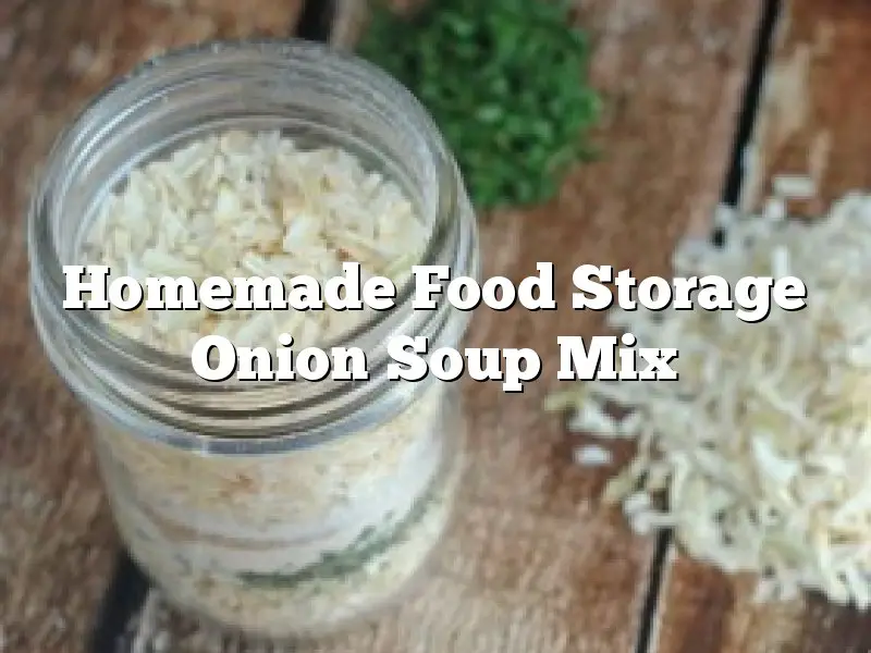 Homemade Food Storage Onion Soup Mix