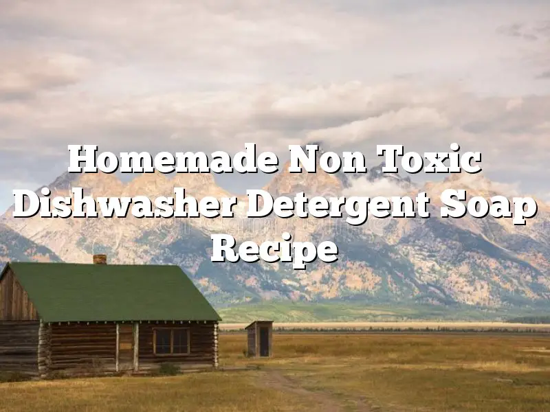 Homemade Non Toxic Dishwasher Detergent Soap Recipe