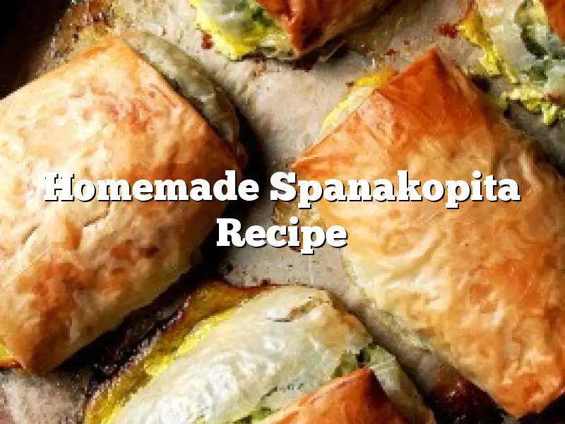 Homemade Spanakopita Recipe