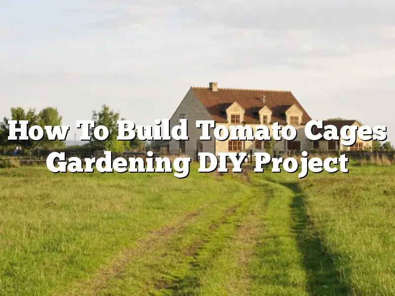 How To Build Tomato Cages Gardening DIY Project