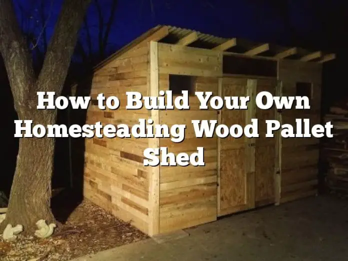 How to Build Your Own Homesteading Wood Pallet Shed