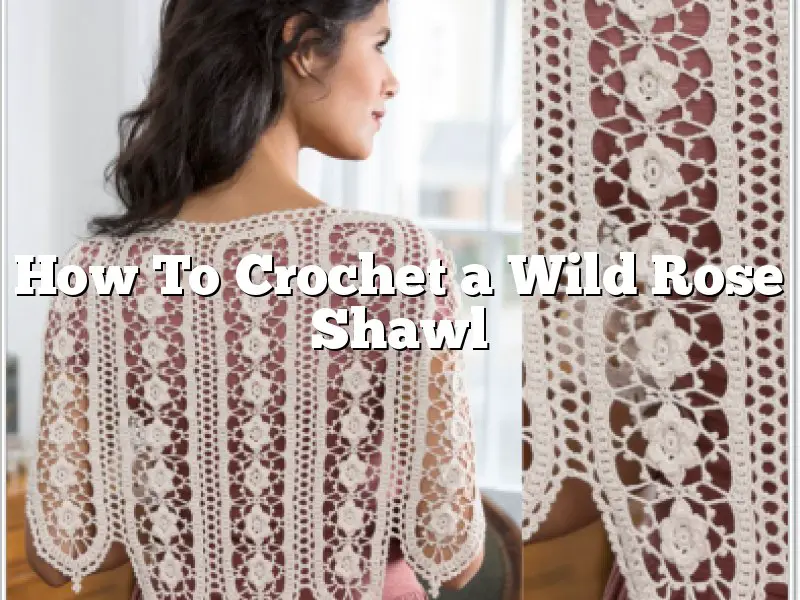 How To Crochet a Wild Rose Shawl