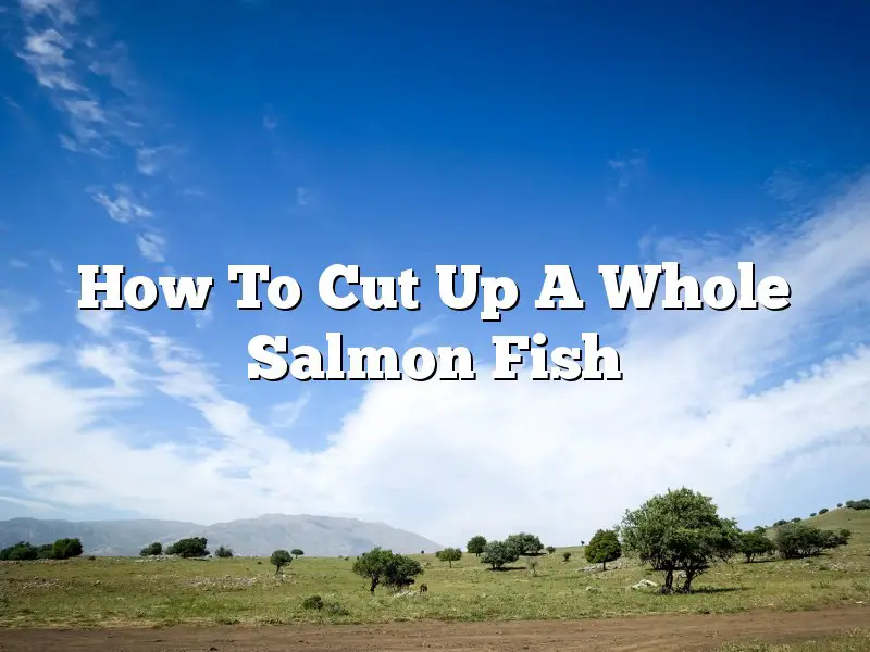 How To Cut Up A Whole Salmon Fish