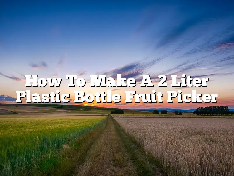 How To Make A 2 Liter Plastic Bottle Fruit Picker