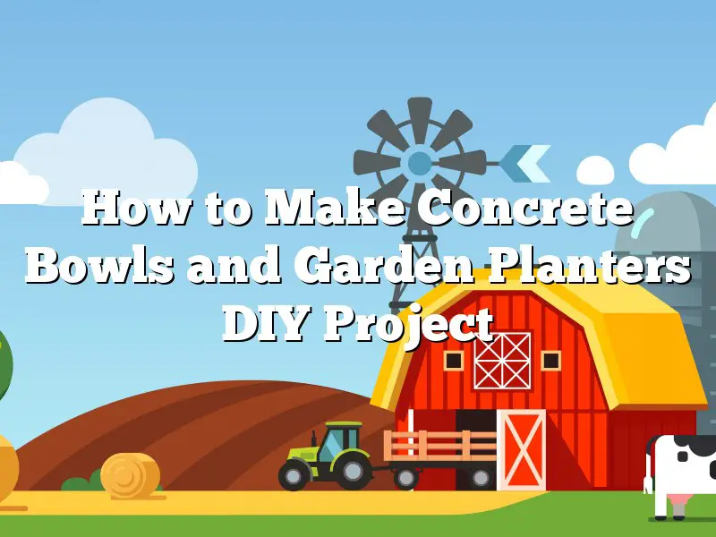 How to Make Concrete Bowls and Garden Planters DIY Project