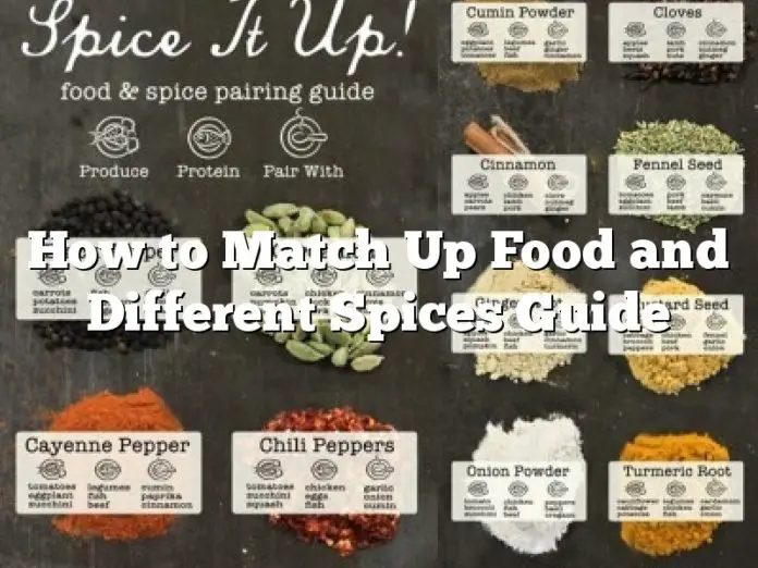 How to Match Up Food and Different Spices Guide