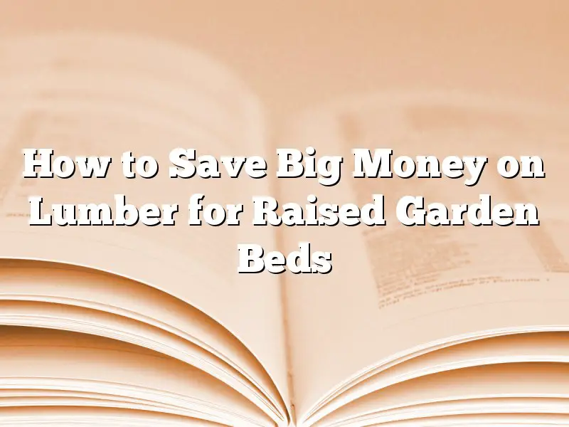 How to Save Big Money on Lumber for Raised Garden Beds