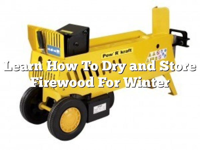 Learn How To Dry and Store Firewood For Winter
