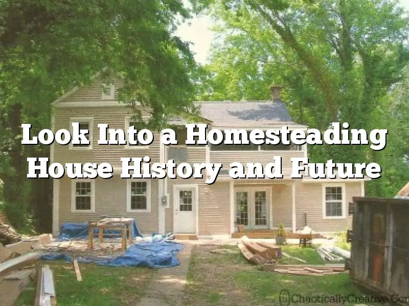 Look Into a Homesteading House History and Future