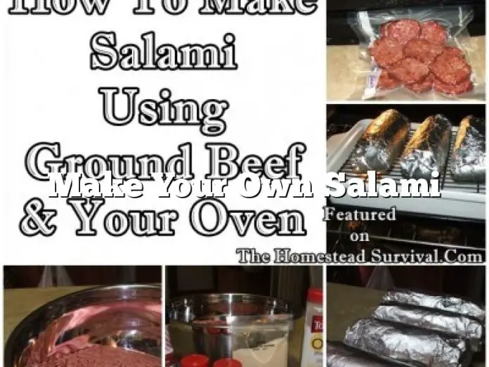 Make Your Own Salami