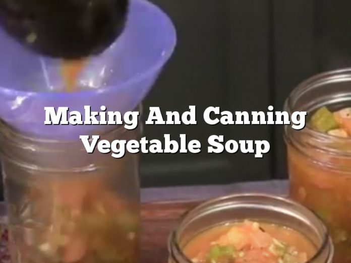 Making And Canning Vegetable Soup