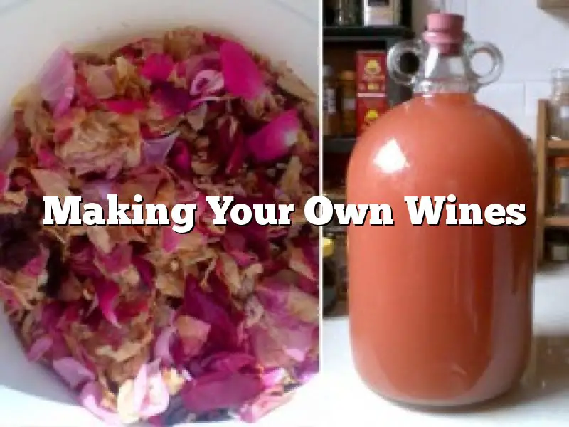 Making Your Own Wines