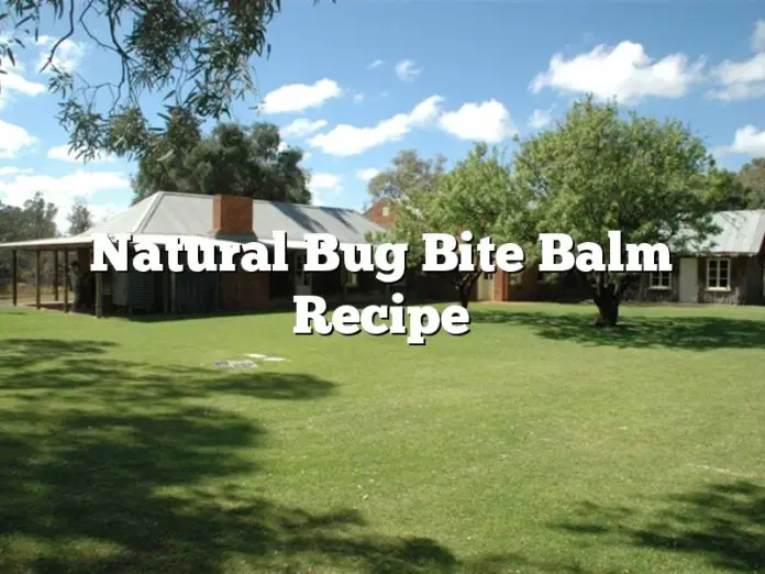 Natural Bug Bite Balm Recipe