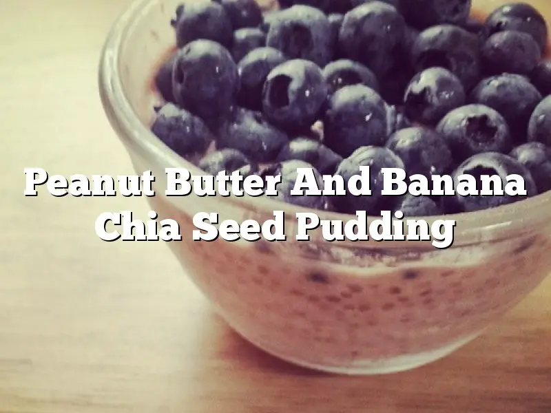 Peanut Butter And Banana Chia Seed Pudding