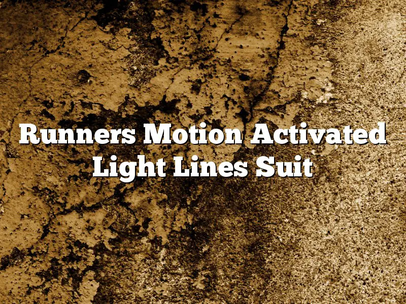 Runners Motion Activated Light Lines Suit