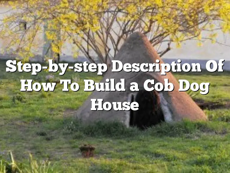 Step-by-step Description Of How To Build a Cob Dog House