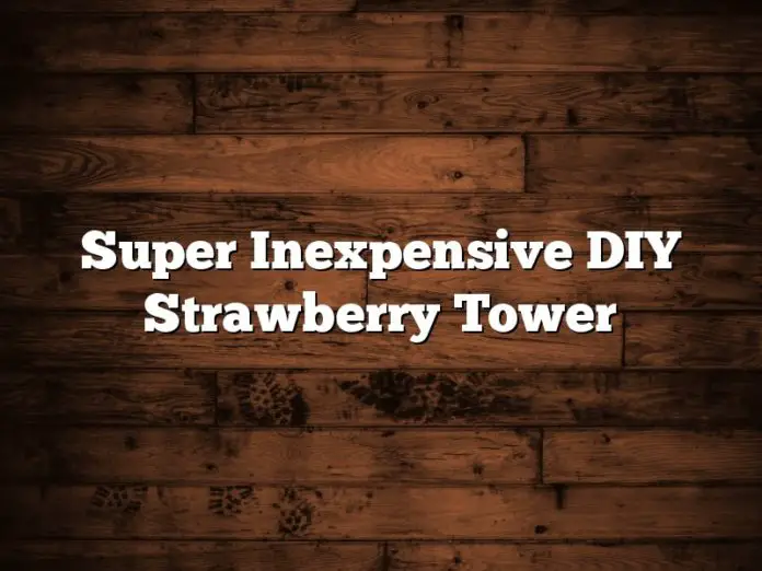 Super Inexpensive DIY Strawberry Tower