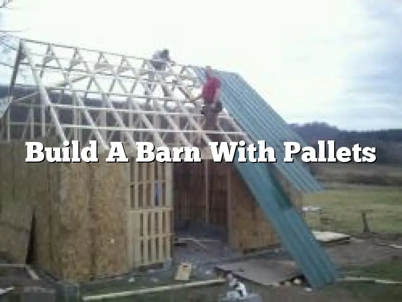 Build A Barn With Pallets