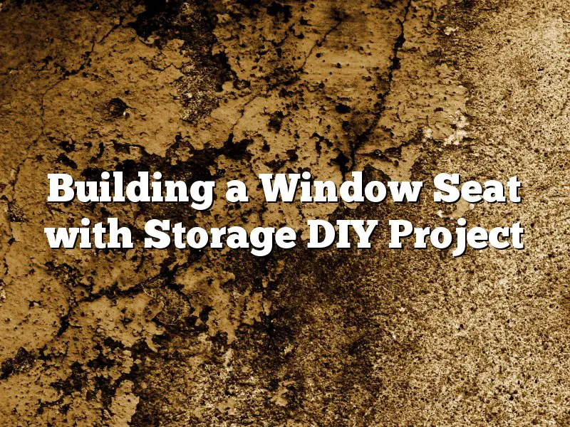 Building a Window Seat with Storage DIY Project