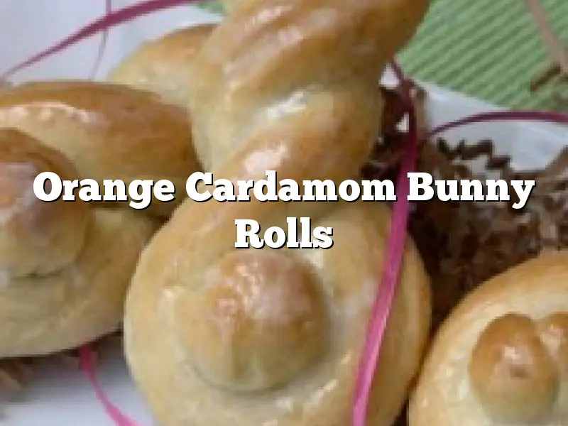 Orange Cardamom Bunny Rolls