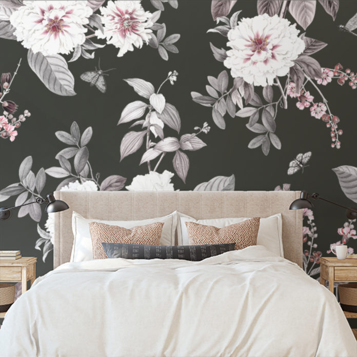 diy floral wallpaper